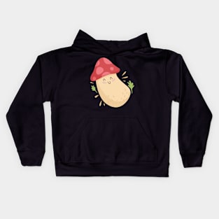 Cute Mushroom Design Kids Hoodie